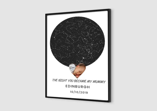 The Night You Became - Personalised Star Map