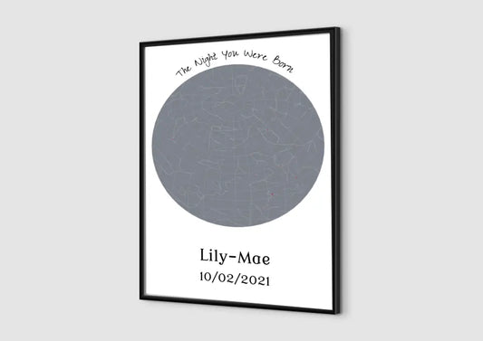 Your Starry Night: A Personalized Birthday Wall Art